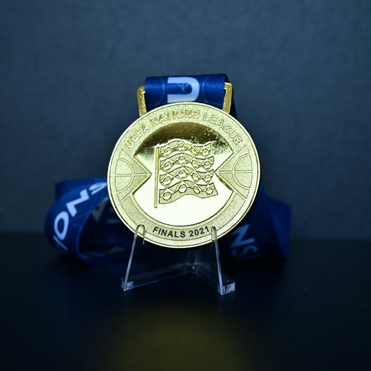 2021 UEFA Nations League Champions Replica Medal | France Finals Fan Collectible & Commemorative Souvenir