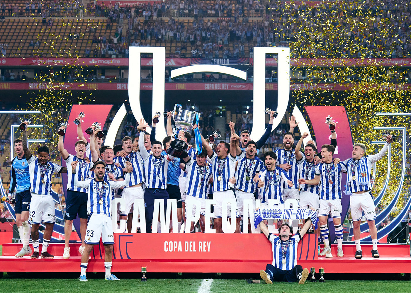 2026 Copa del Rey Champions Medal Real Sociedad Seville Final Football Collectible Memorabilia