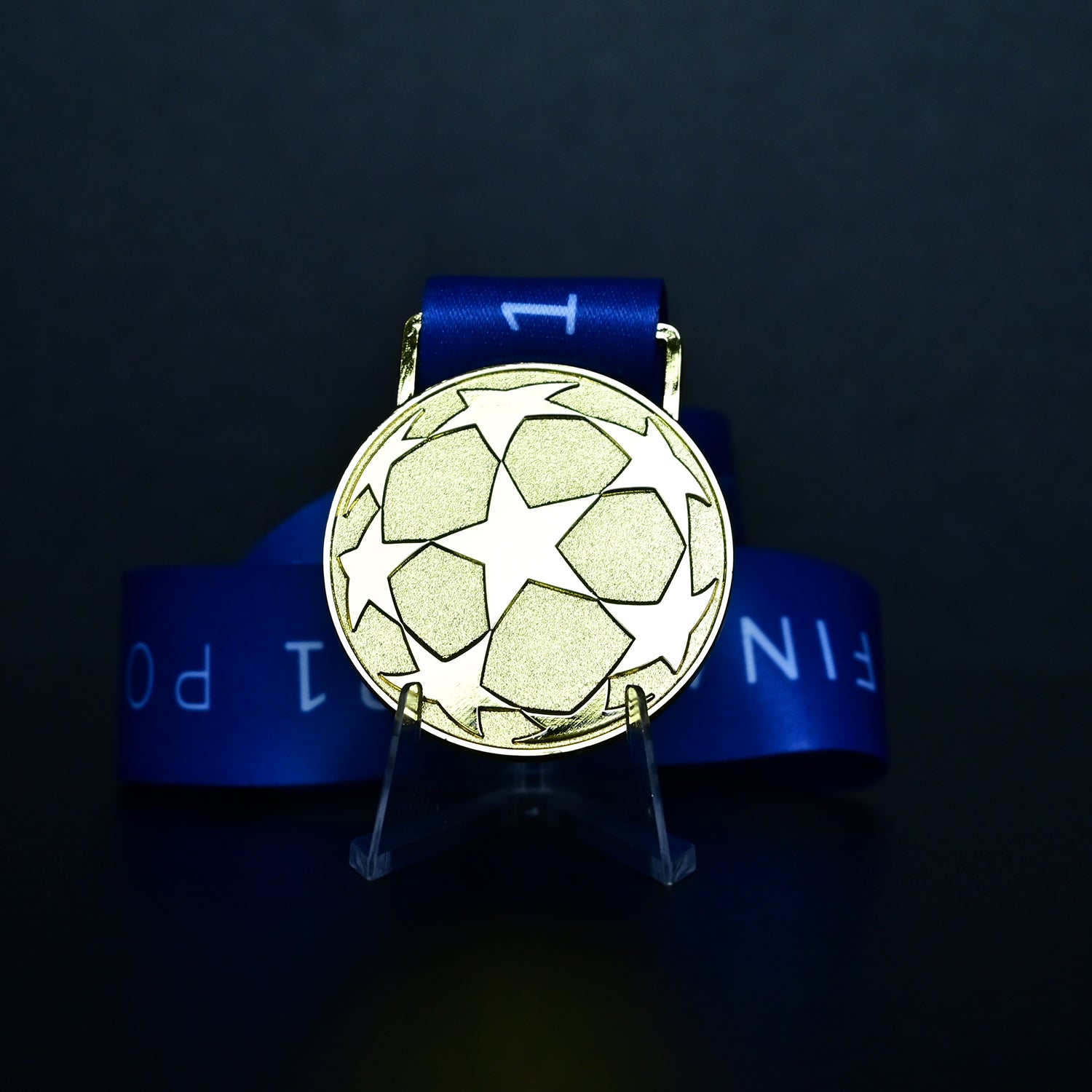 2021 UCL Medal Back Design, Chelsea 2nd Champions Title Commemorative, Bright Gold Football Fan Souvenir