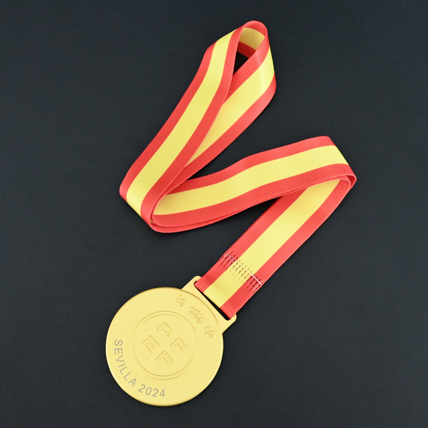 2024 Copa del Rey Champions Medal Full Set, Athletic Bilbao Medal with Tournament Ribbon, Football Collectible Display Ornament