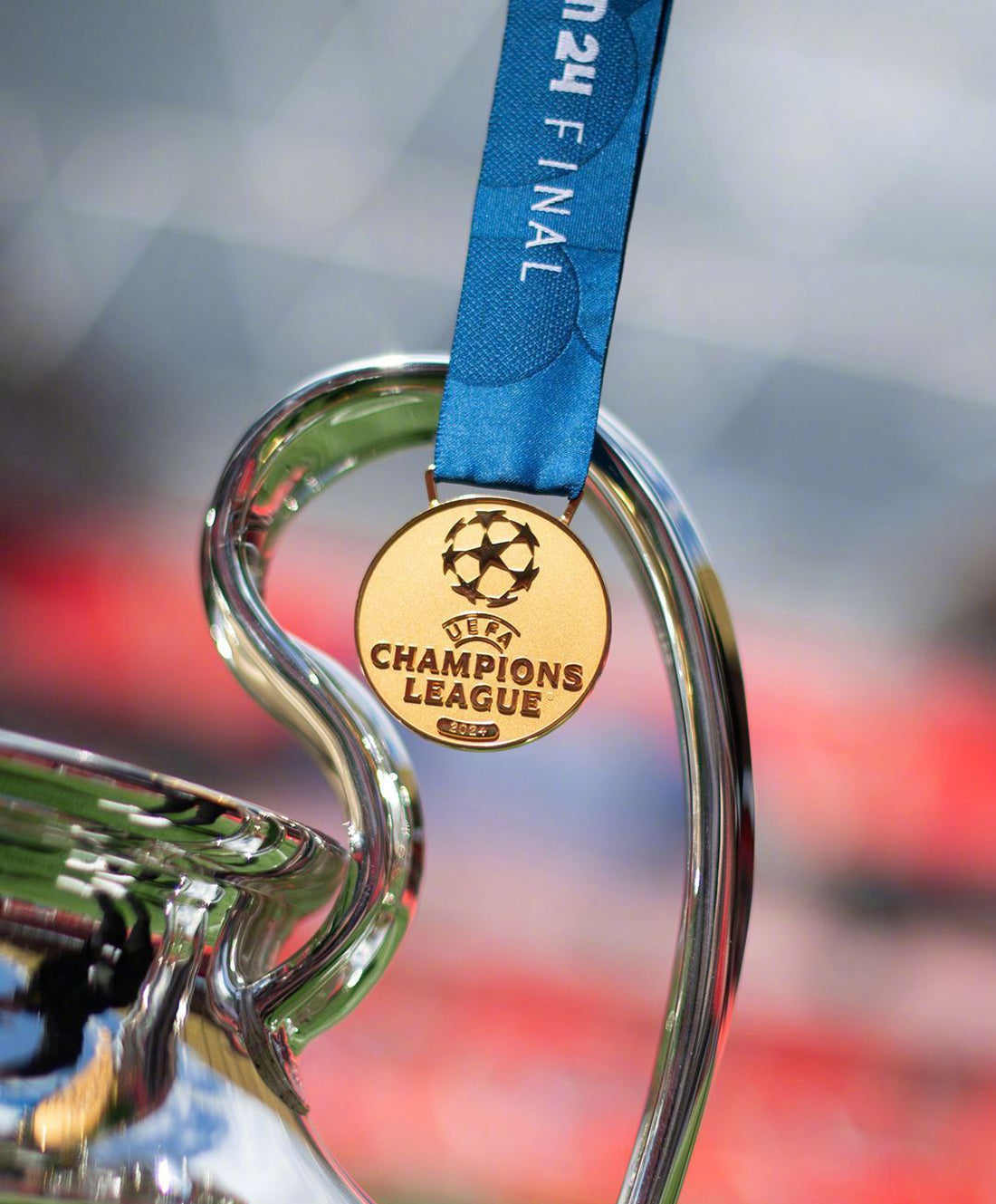 2024 Champions League Medal Full Set, Real Madrid Champion Medal with Tournament Ribbon, Wembley Final Collectible