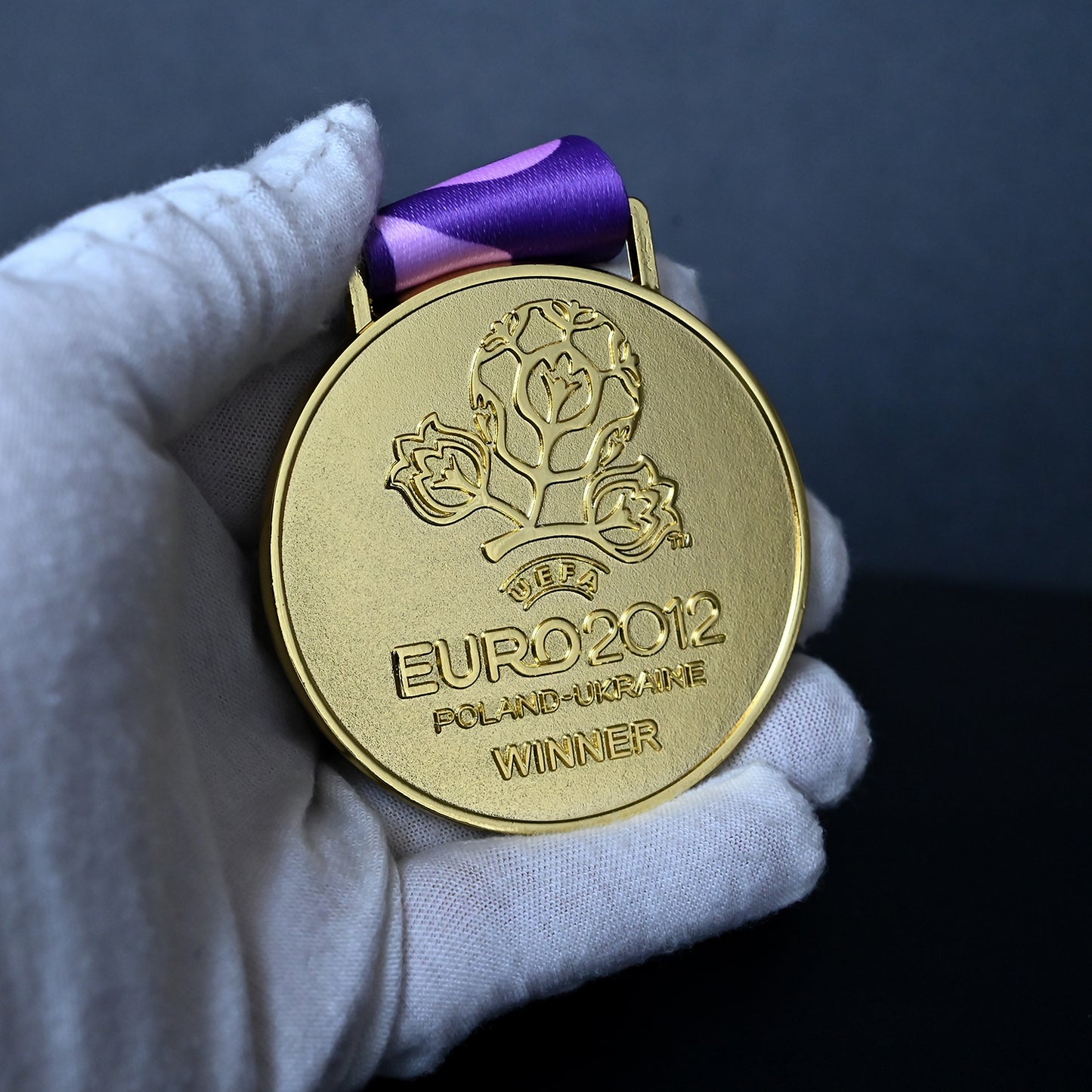 UEFA Euro 2012 Championship Medal | Spain Champion Collectible Replica Sports Memorabilia