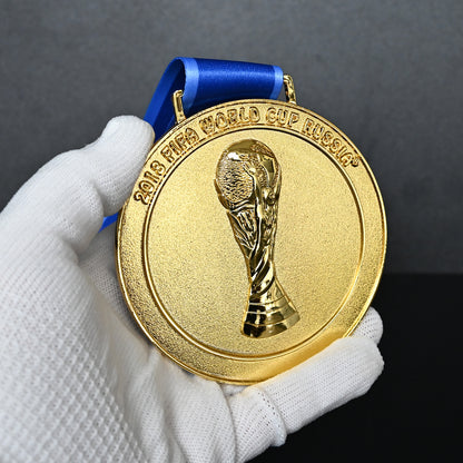 2018 FIFA World Cup Russia Champion Medal | 1:1 Replica Premium Alloy Collectible