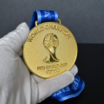 2014 FIFA World Cup Brazil Champion Medal | 1:1 Replica Premium Alloy Collectible