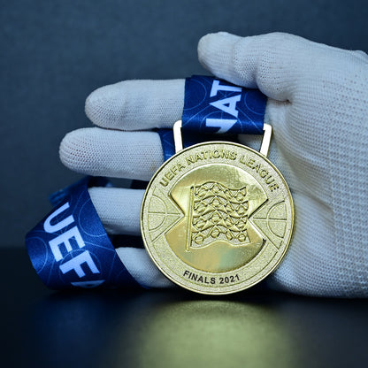 2021 UEFA Nations League Champions Replica Medal | France Finals Fan Collectible & Commemorative Souvenir