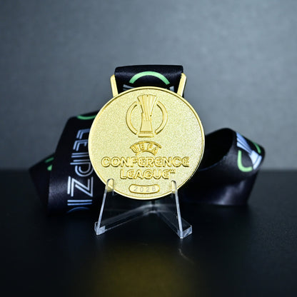 2026 UEFA Conference League Champions Medal Crystal Palace Leipzig Final Football Collectible Memorabilia