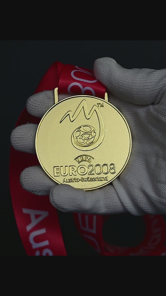 UEFA Euro 2008 Championship Medal | Spain Champion Collectible Replica Sports Memorabilia