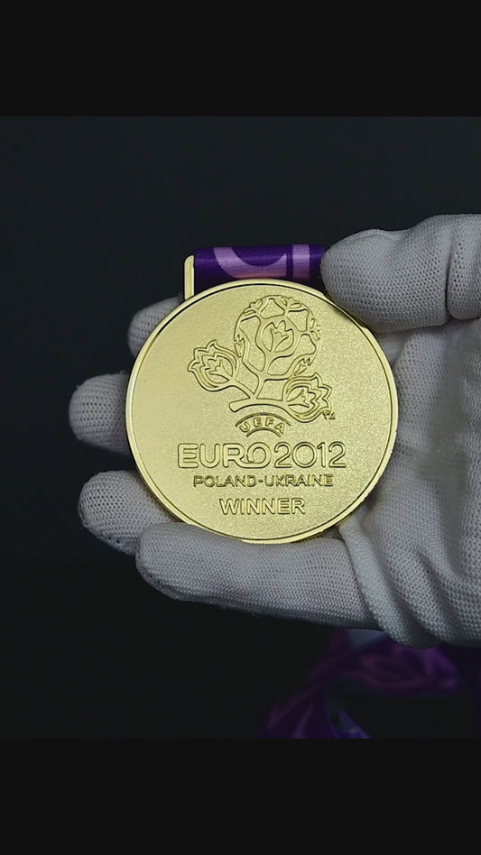 UEFA Euro 2012 Championship Medal | Spain Champion Collectible Replica Sports Memorabilia