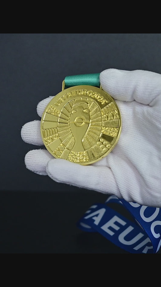 UEFA Euro 2024 Championship Medal | Spain Champion Collectible Replica Sports Memorabilia