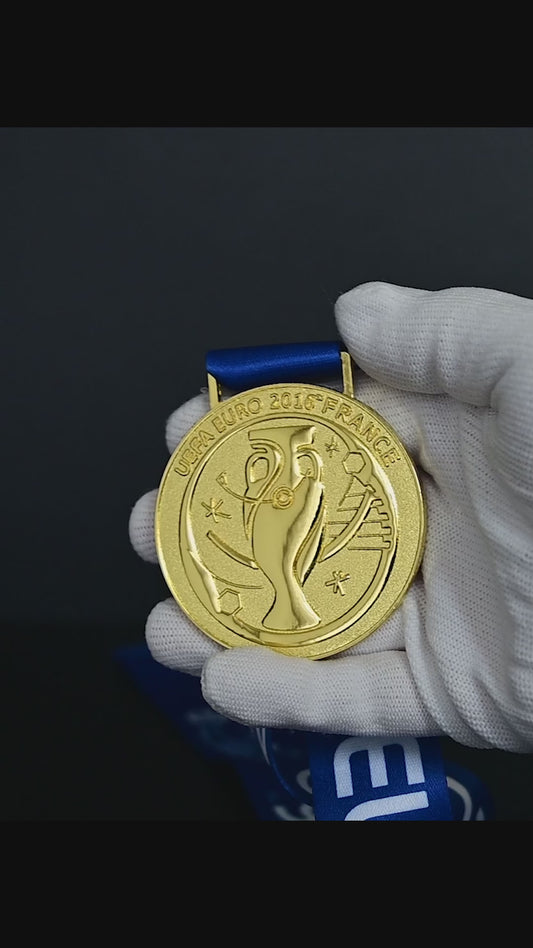 UEFA Euro 2016 Championship Medal | Portugal Champion Collectible Replica Sports Memorabilia